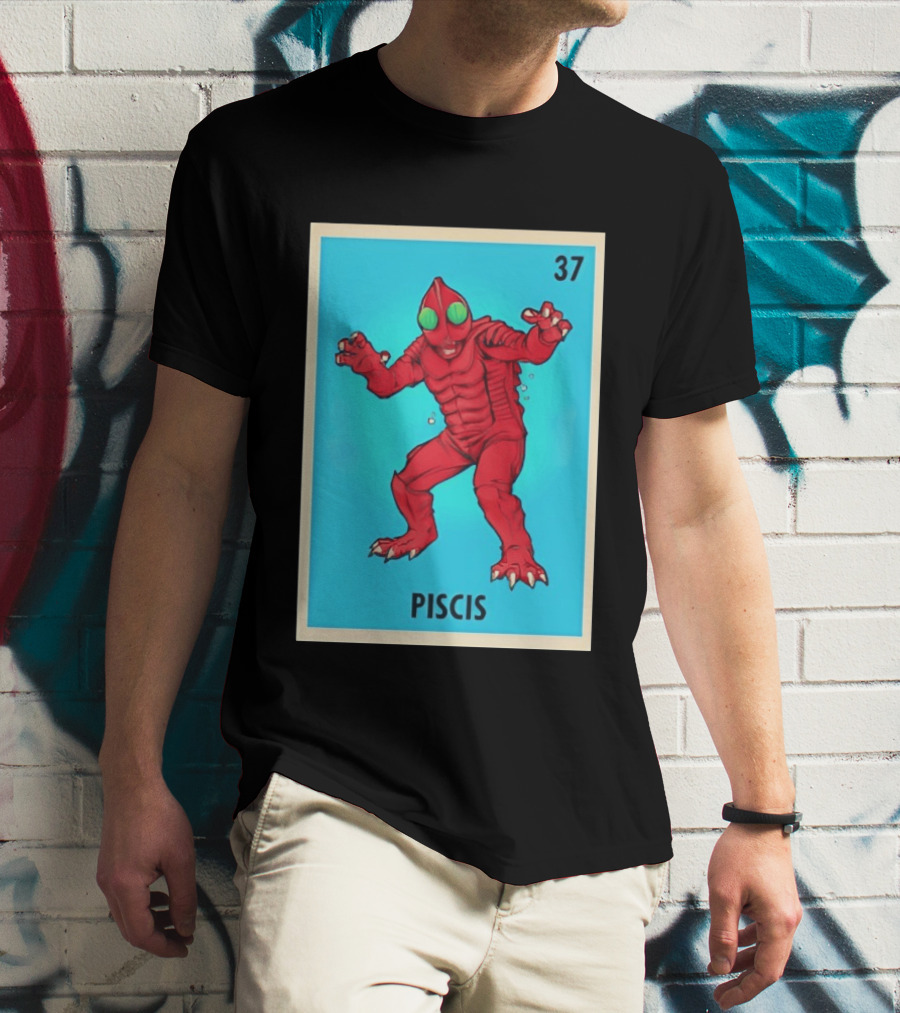 Piscis Card 37 Loteria Monster T-Shirt