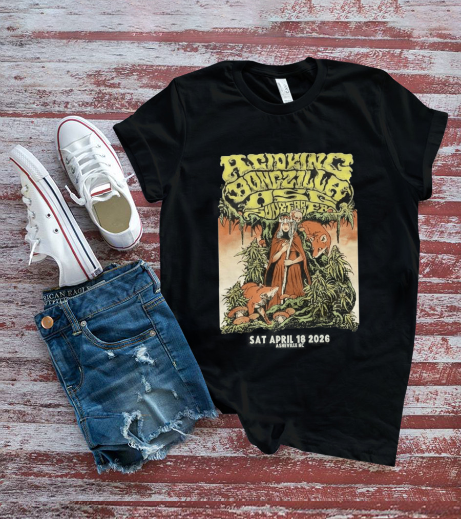 Acid King Bongzilla Weedeater Asheville April 18 2026 T-Shirt
