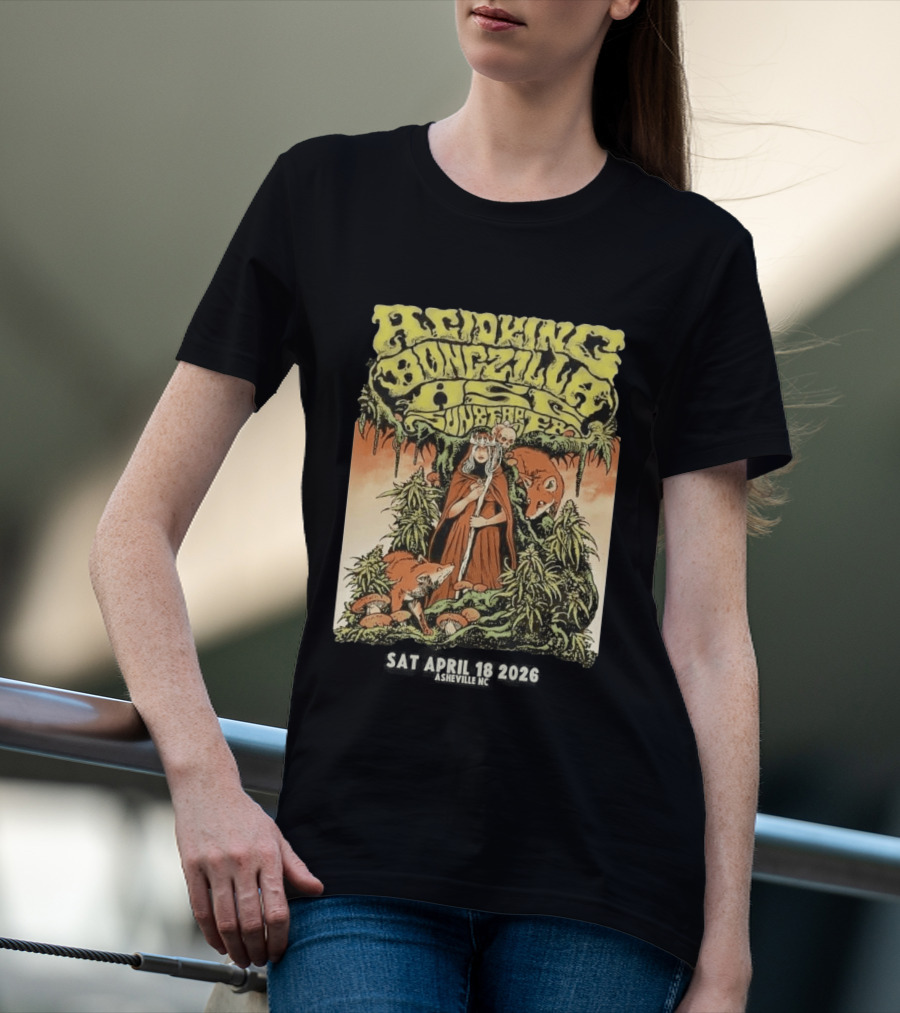 Acid King Bongzilla Weedeater Asheville April 18 2026 T-Shirt