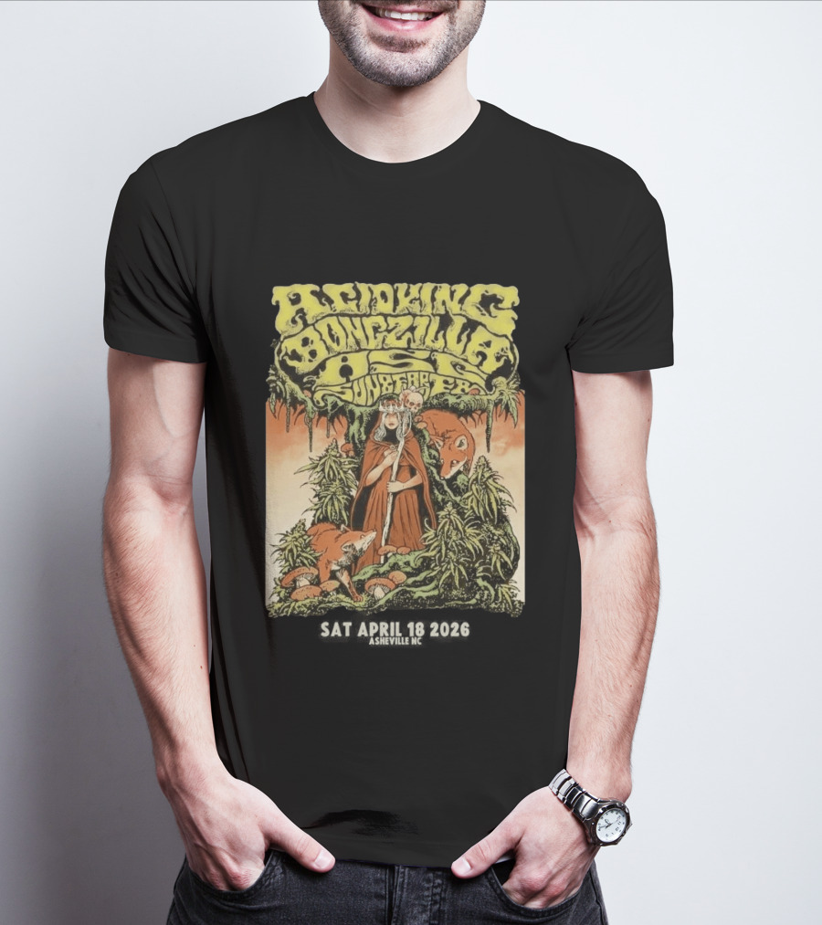 Acid King Bongzilla Weedeater Asheville April 18 2026 T-Shirt
