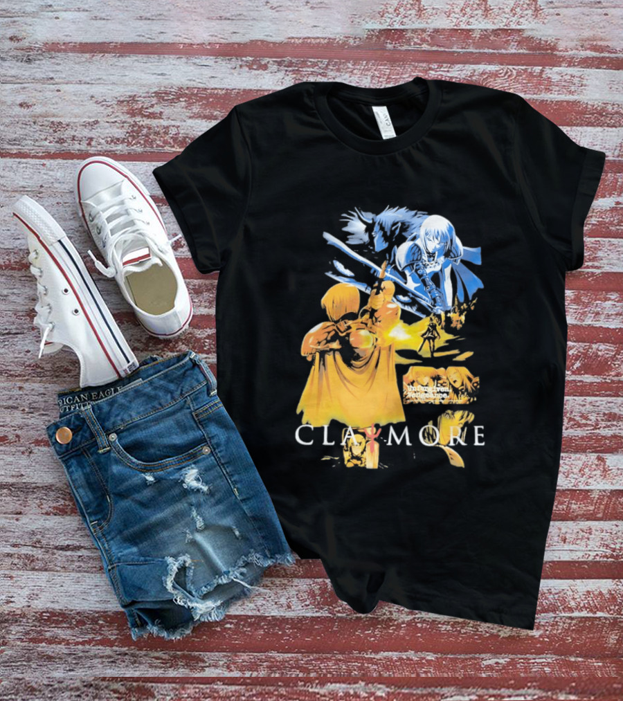 Claymore Clare Unforgiven Vengeance Sword Battle Scene T-Shirt