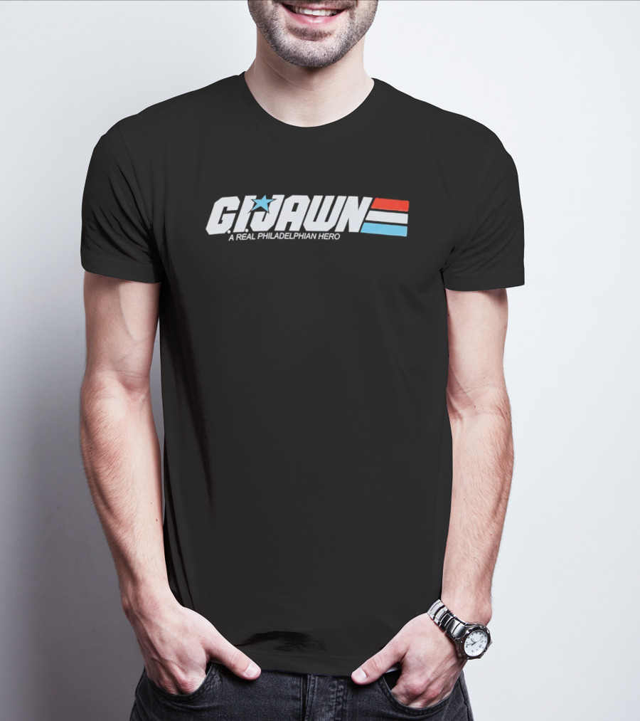 Gijawn A Real Philadelphian Hero Star Stripes T-Shirt