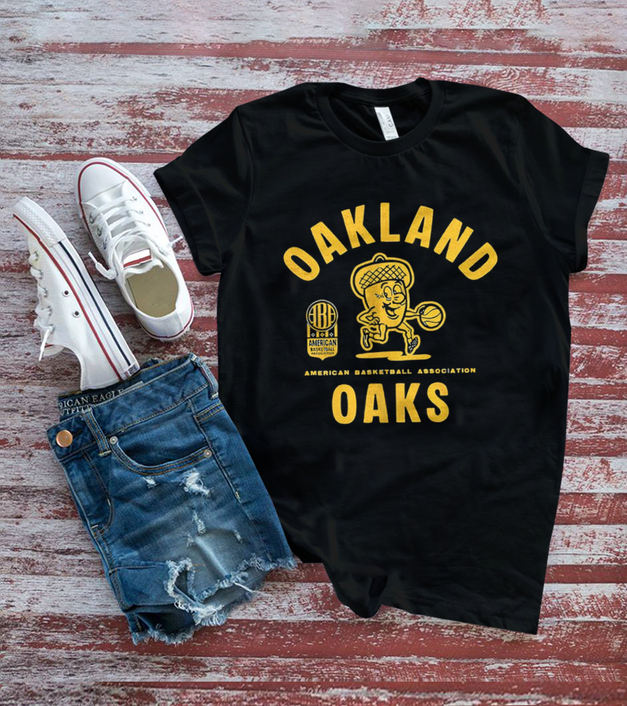 Oakland Oaks American Basketball Association Vintage Throwback T-Shirt