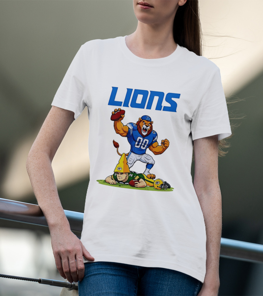 Detroit Lions Rivalry Celebration Against Green Bay Packers T-Shirt