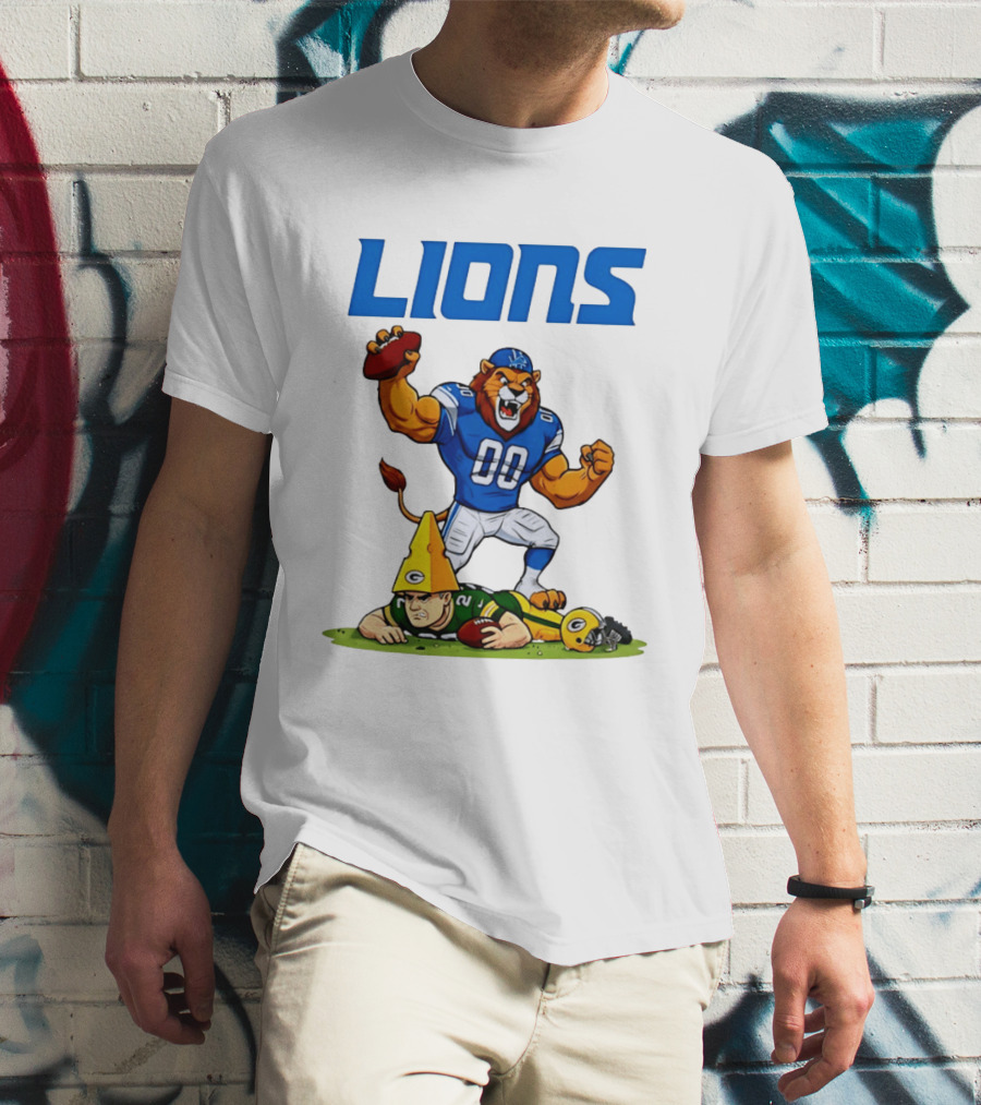 Detroit Lions Rivalry Celebration Against Green Bay Packers T-Shirt