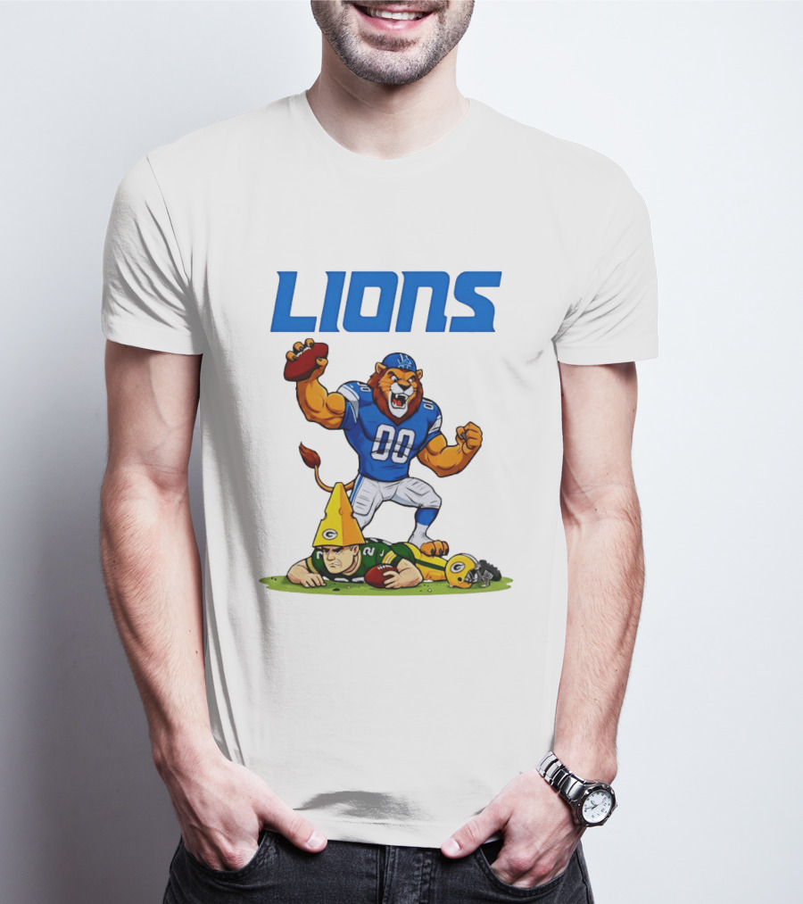 Detroit Lions Rivalry Celebration Against Green Bay Packers T-Shirt