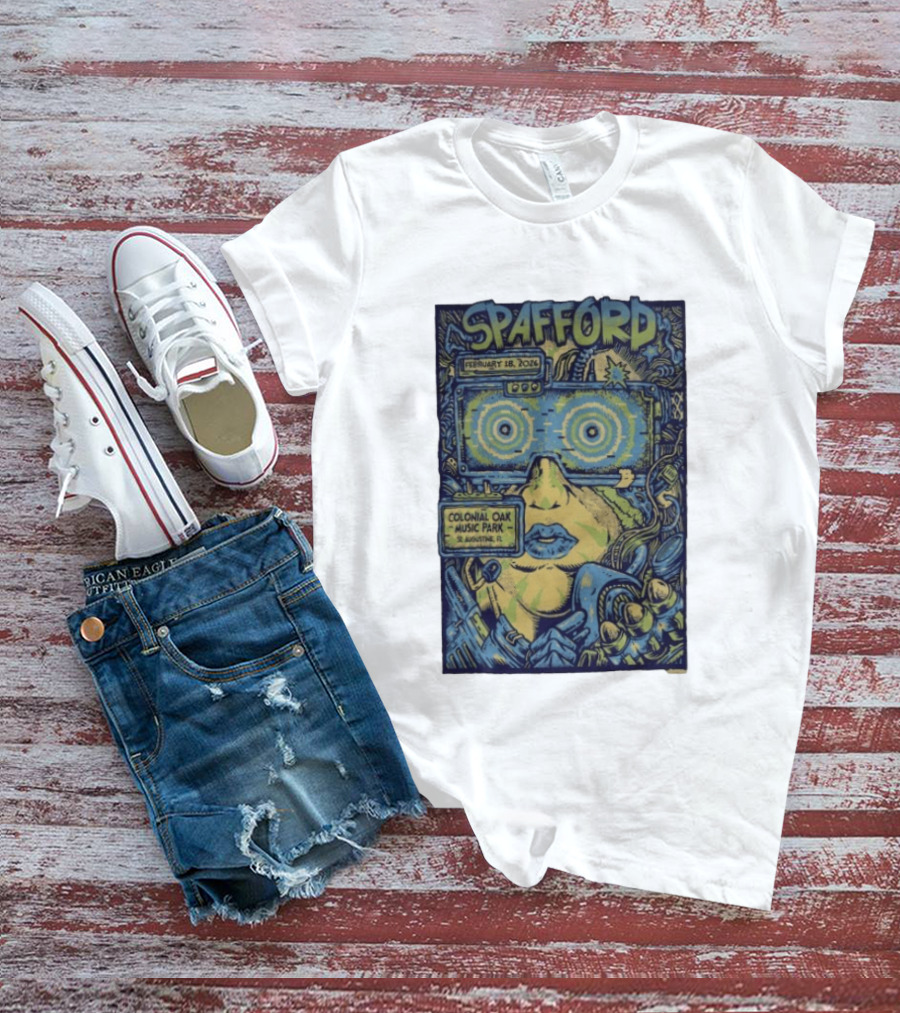 Spafford February 18 2026 Colonial Oak Music Park St Augustine FL Psychedelic T-Shirt