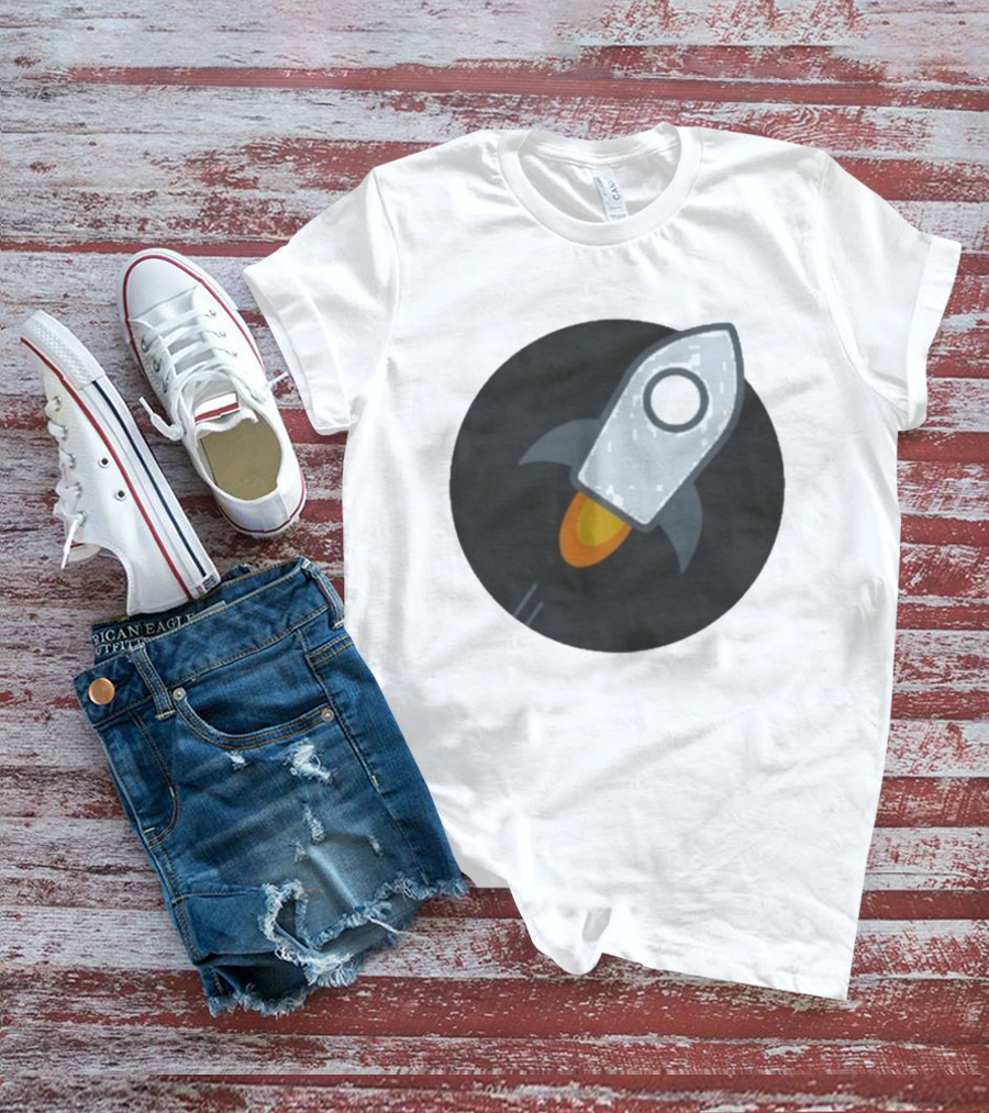 Stellar Rocket Cryptocurrency Digital Spacecraft T-Shirt