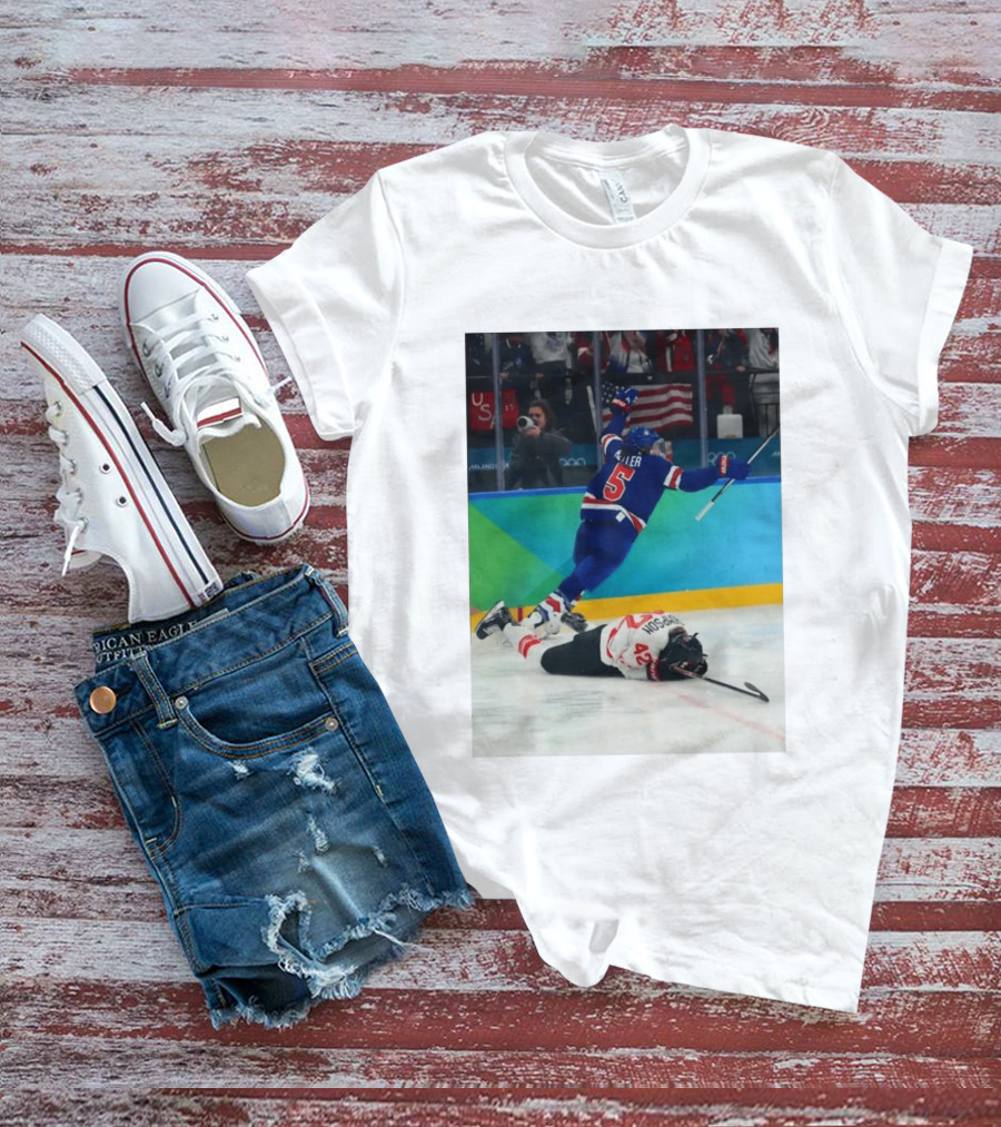 Megan Keller USA Olympic Hockey OT Goal Celebration T-Shirt
