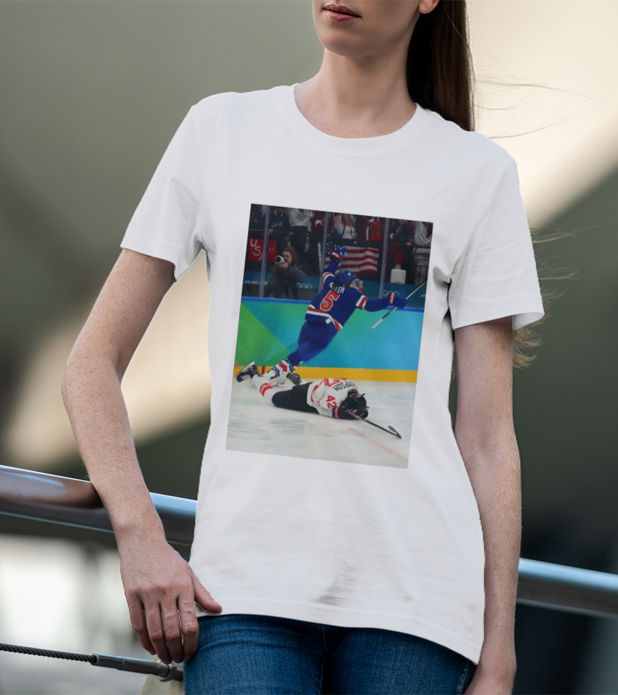 Megan Keller USA Olympic Hockey OT Goal Celebration T-Shirt