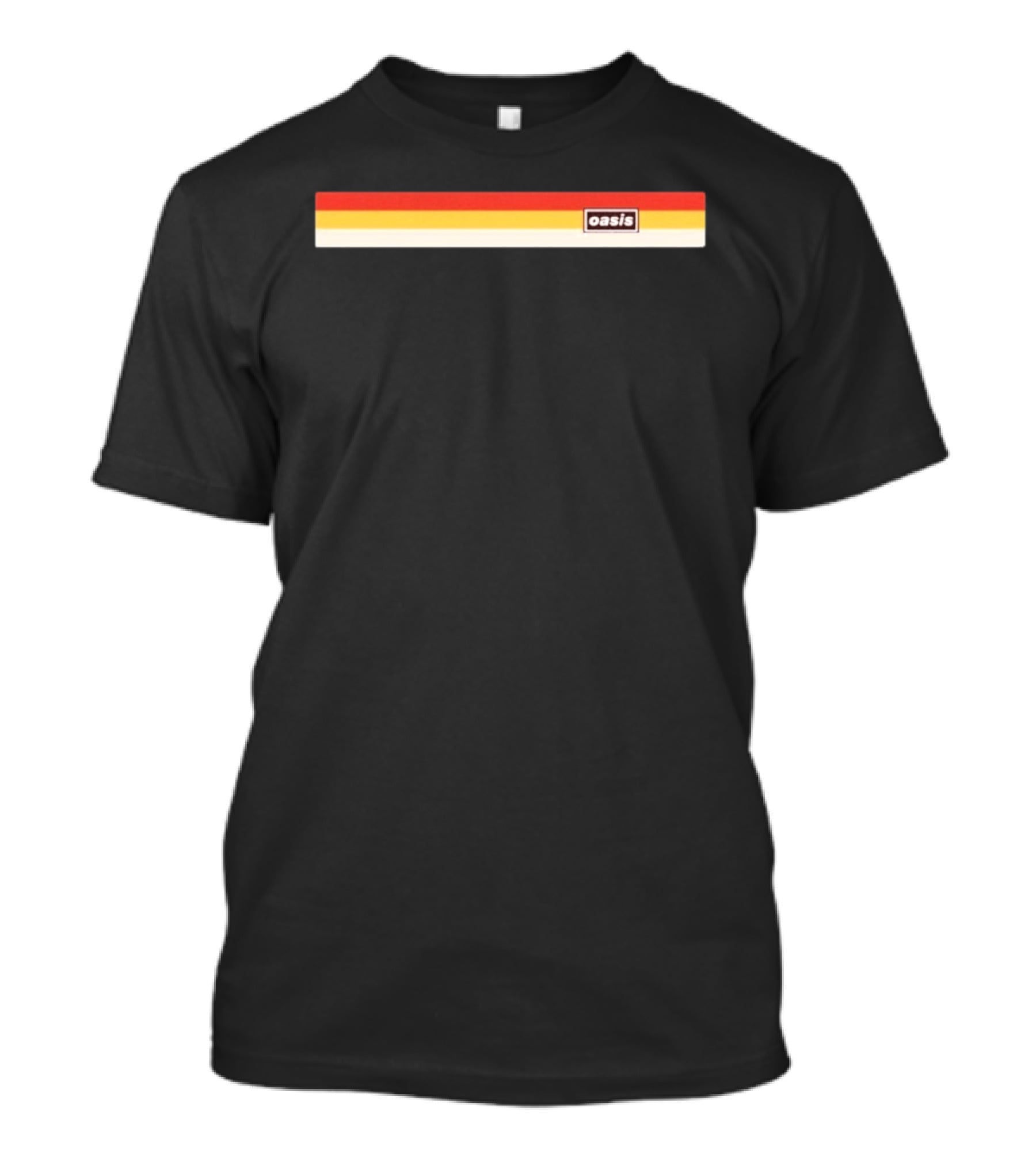 Oasis Don't Look Back In Anger Stripe Retro Vintage 90s Band T-Shirt