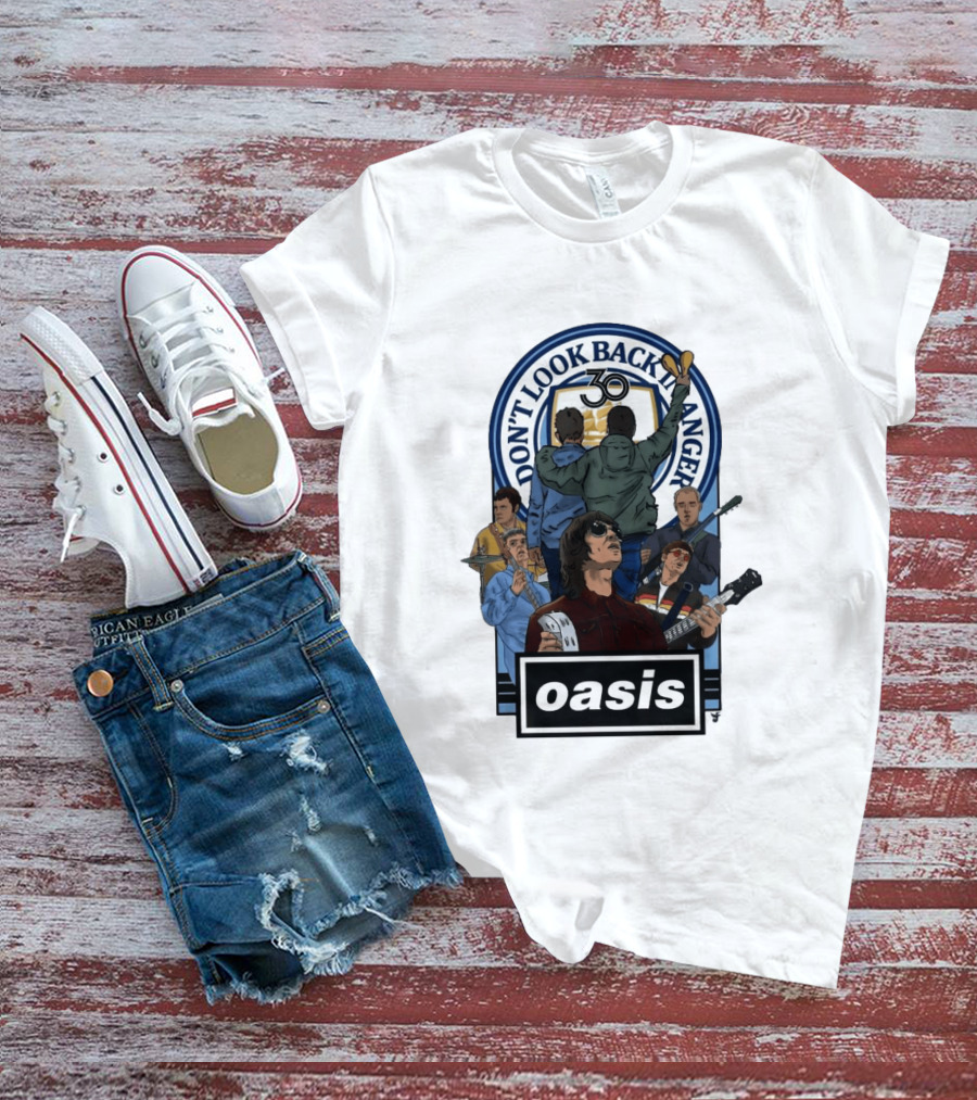 Don't Look Back In Anger Oasis 30th Anniversary Celebration T-Shirt