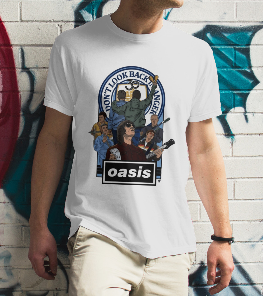 Don't Look Back In Anger Oasis 30th Anniversary Celebration T-Shirt
