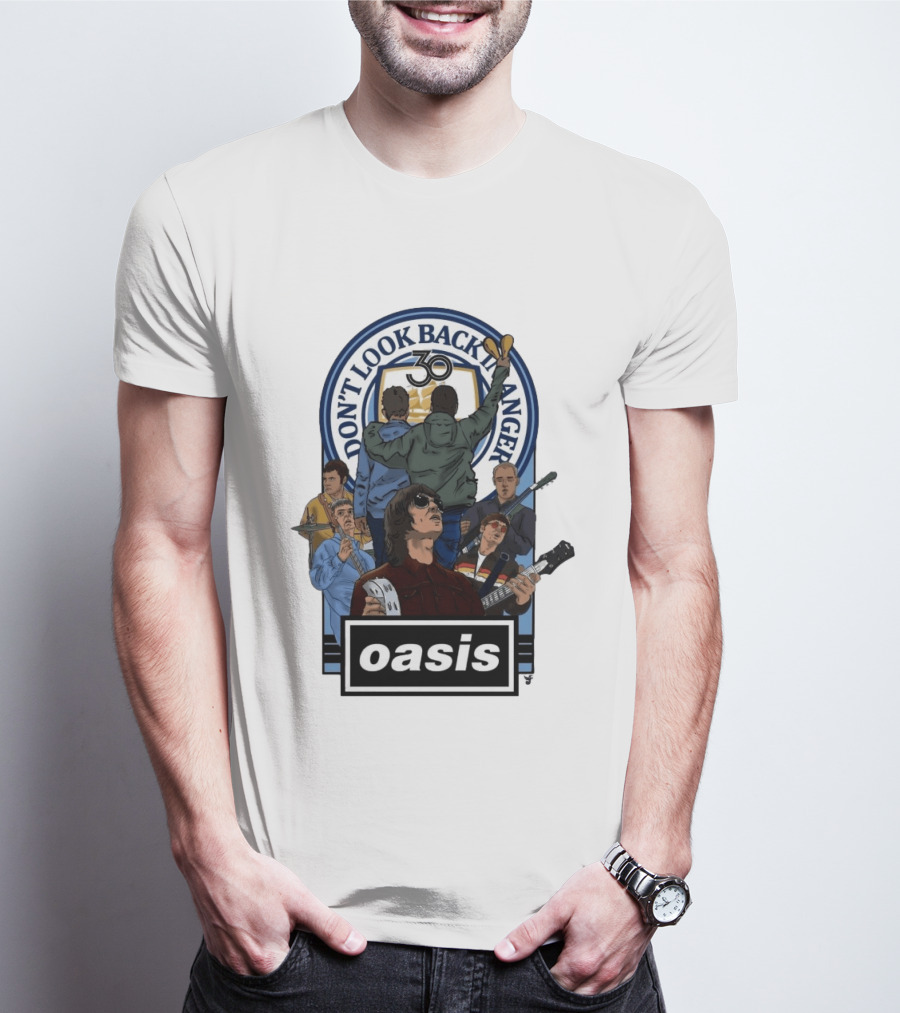 Don't Look Back In Anger Oasis 30th Anniversary Celebration T-Shirt