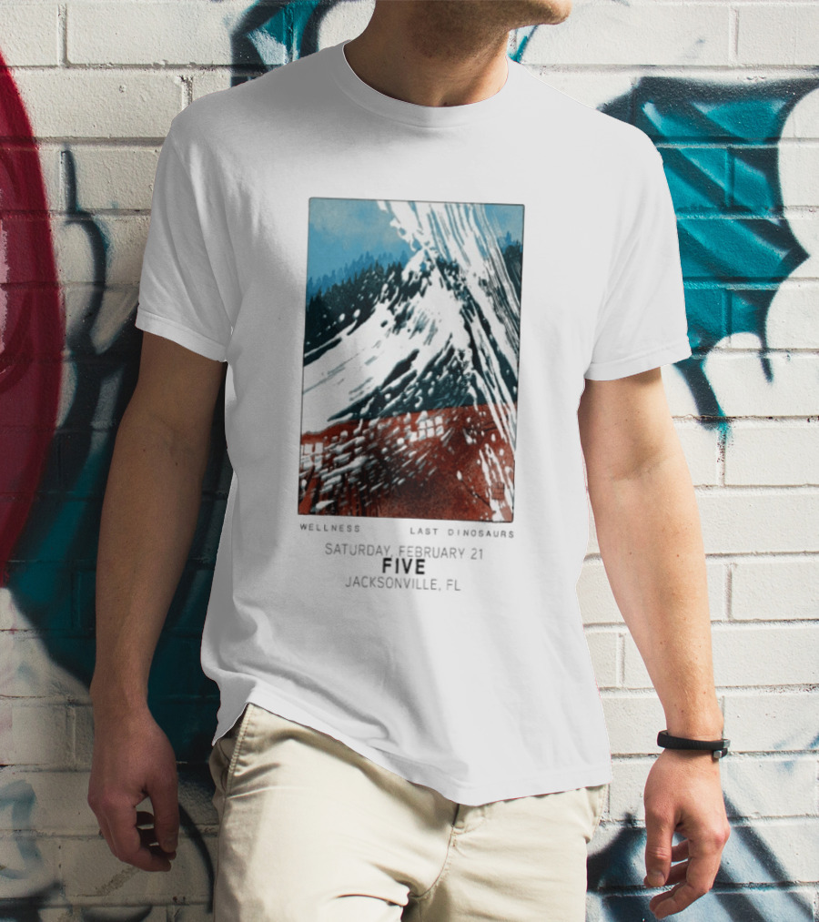 Last Dinosaurs Jacksonville FL Feb 21 2026 Mountain Scene T-Shirt