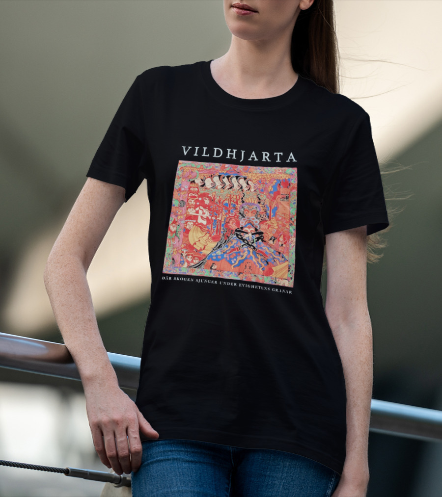 Vildhjarta Där Skogen Sjunger Under Evighetens Granar Psychedelic Fantasy Forest Band T-Shirt
