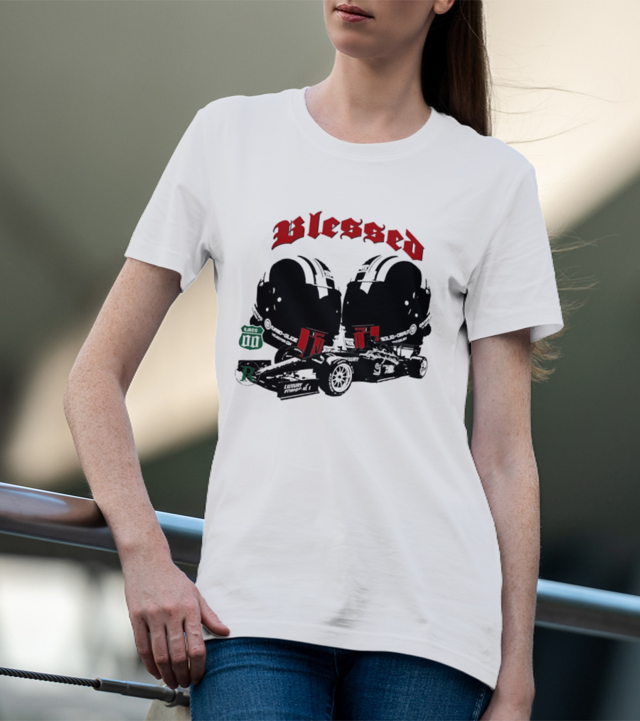 Blessed Formula 1 Racing Vintage Car T-Shirt