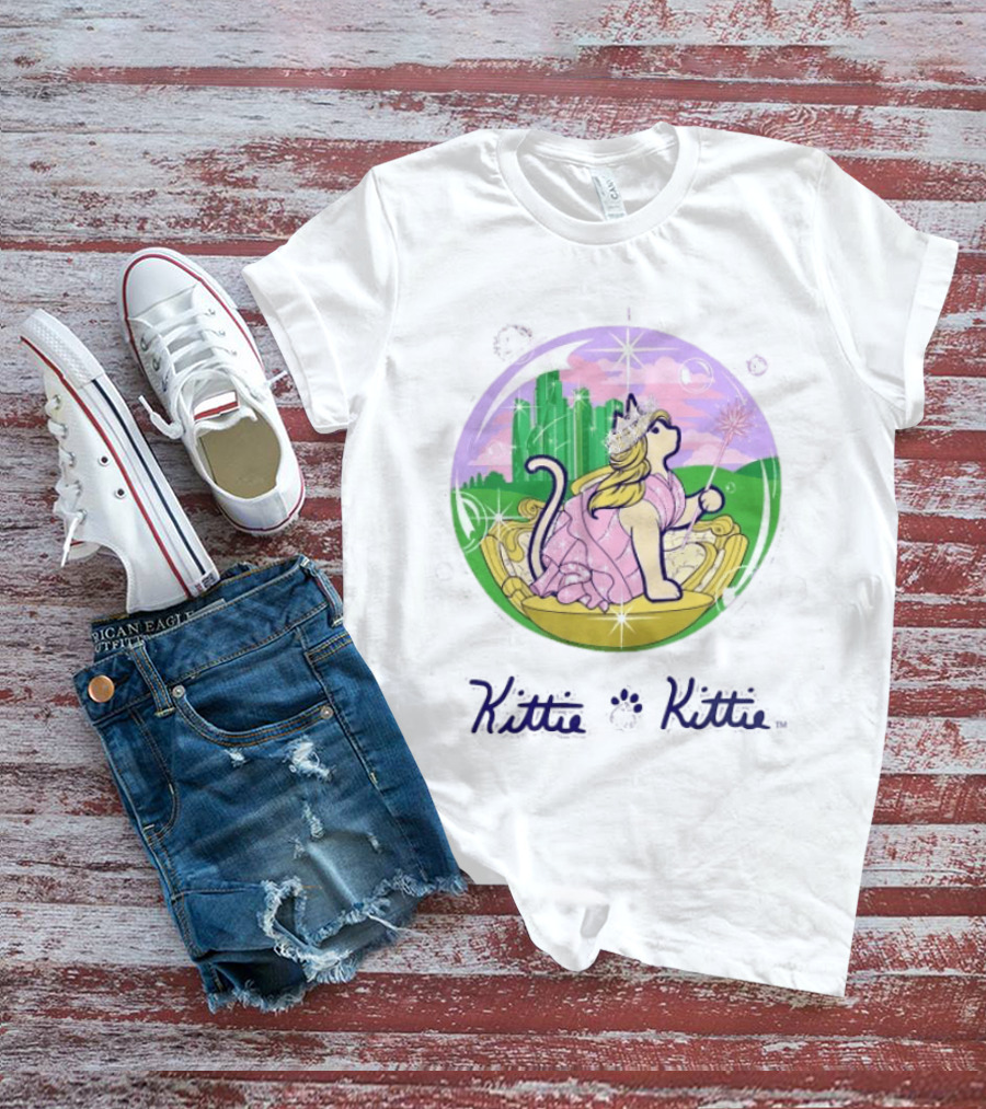 Witch Kittie Kittie Wizard City Cat Bubble Magic T-Shirt