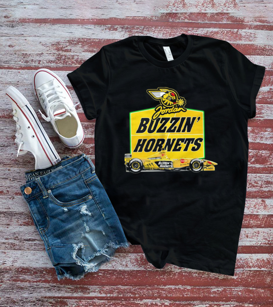 Buzzin' Hornets Jordan F1 En Honda Car T-Shirt