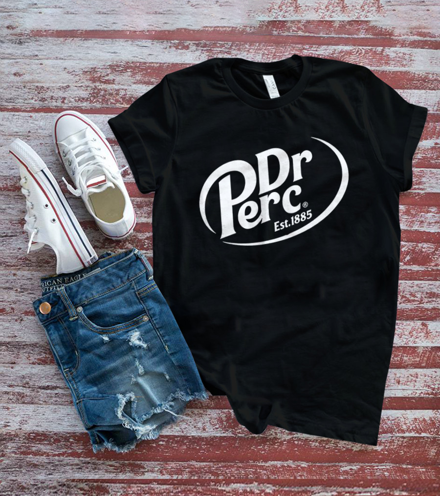 Dr Perc Est 1885 Vintage Style Beverage Concept T-Shirt