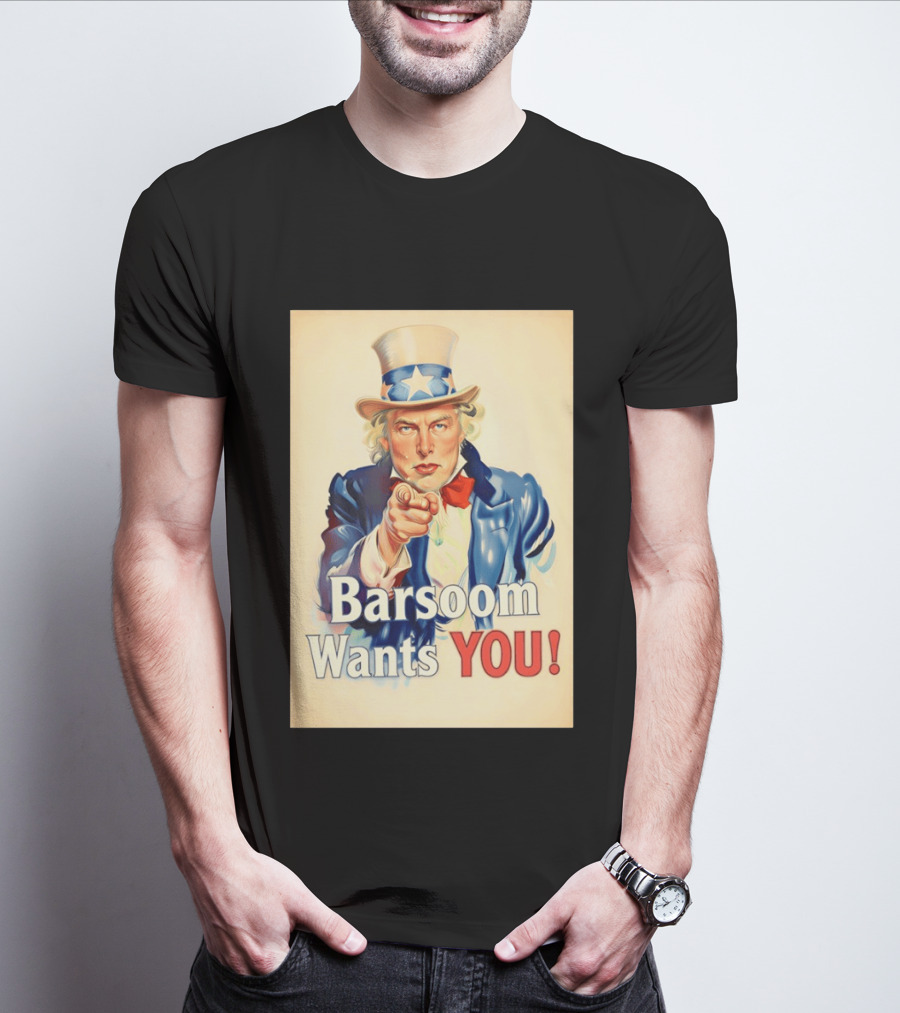 Elon Musk Uncle Sam Barsoom Wants You T-Shirt
