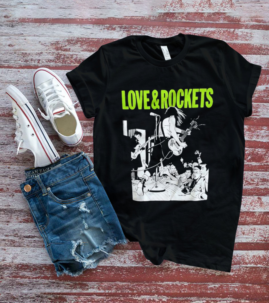 Love And Rockets Band Iconic Performance T-Shirt