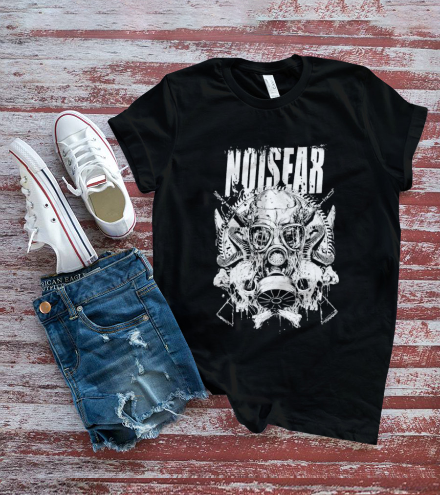 Noisear Skull Gasmask Intricate Warrior T-Shirt