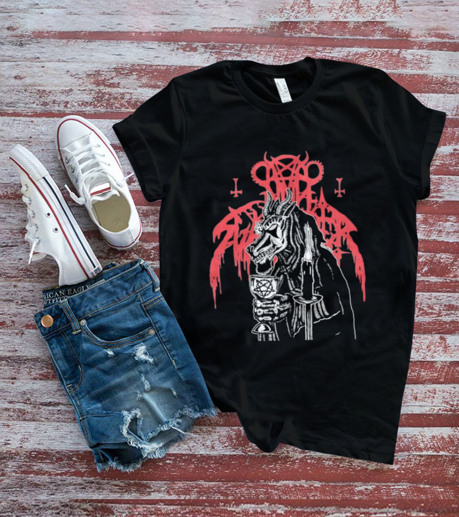 Nunslaughter Goat Demon Occult Ritual T-Shirt