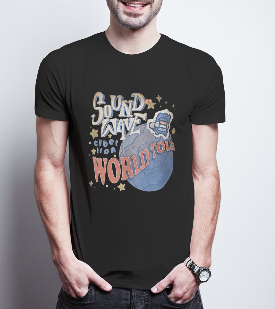 Soundwave Cybertron World Tour Stars Iconic Character Adventure T-Shirt