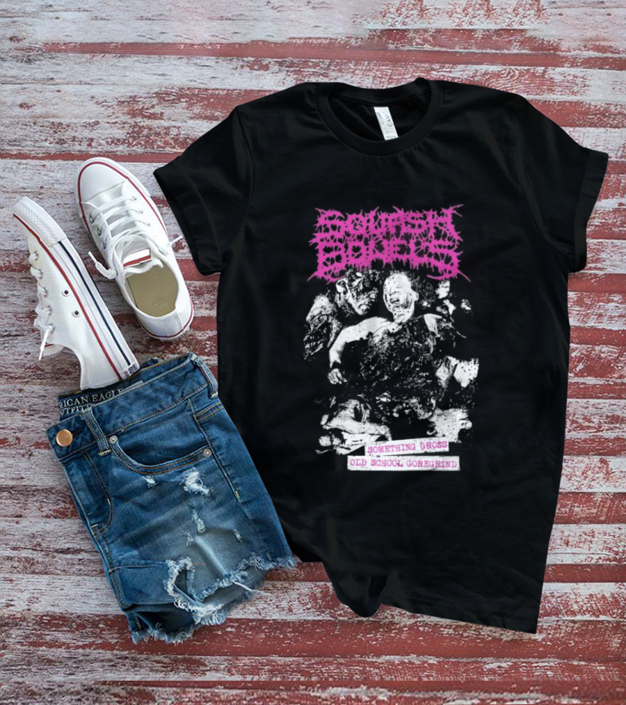 Squash Bowels Something Gross Old School Goregrind Pink Psychotic Gore T-Shirt