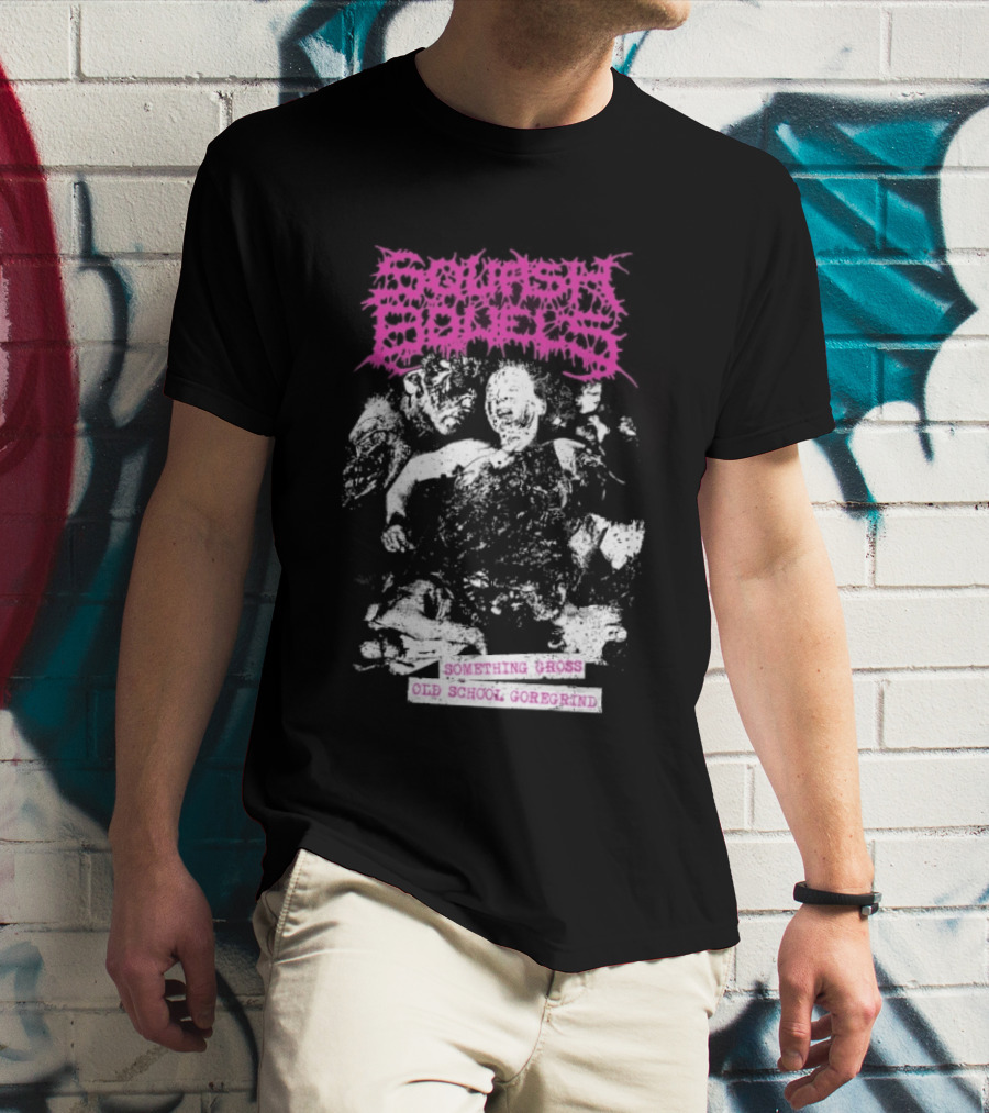 Squash Bowels Something Gross Old School Goregrind Pink Psychotic Gore T-Shirt