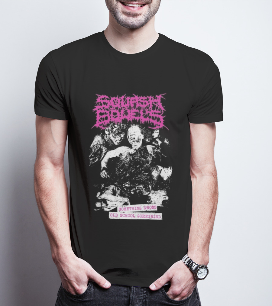 Squash Bowels Something Gross Old School Goregrind Pink Psychotic Gore T-Shirt
