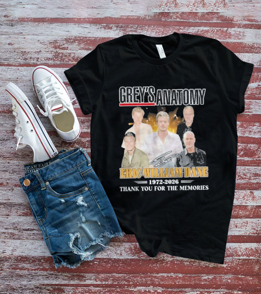 Eric William Dane Grey's Anatomy Thank You For The Memories T-Shirt