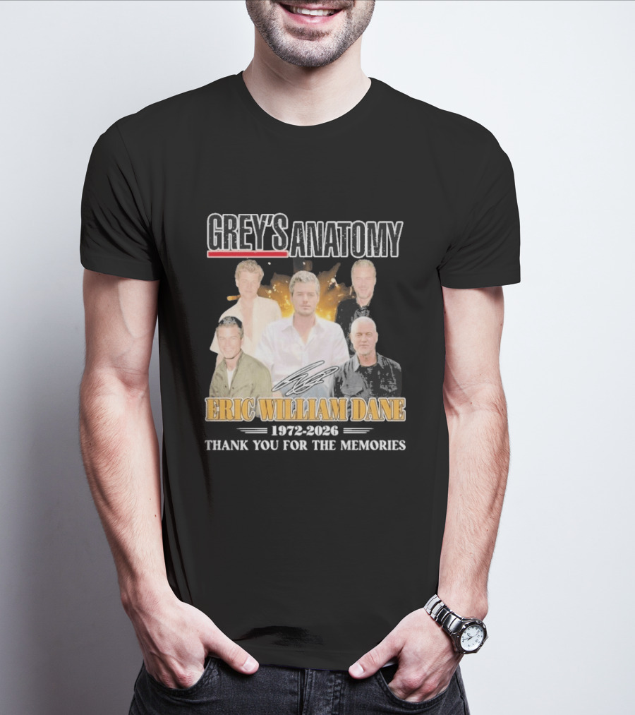 Eric William Dane Grey's Anatomy Thank You For The Memories T-Shirt