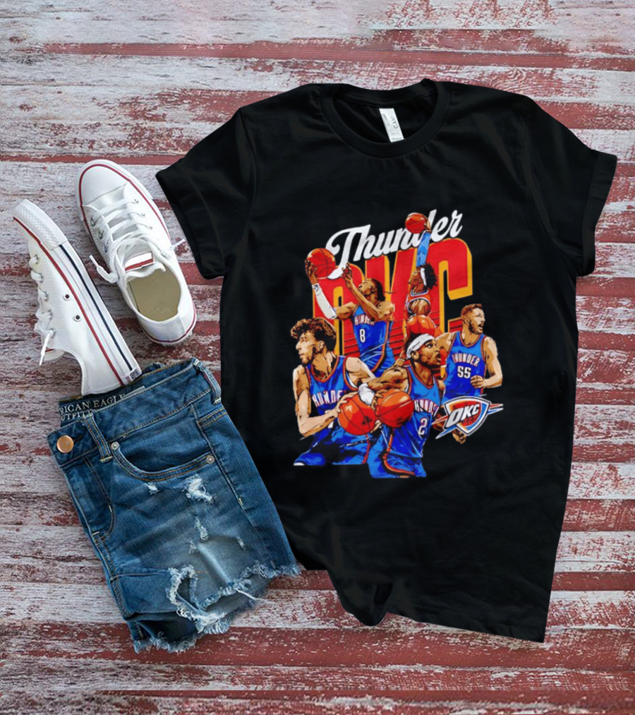Shai Gilgeous Alexander OKC Thunder Basketball Team Players T-Shirt