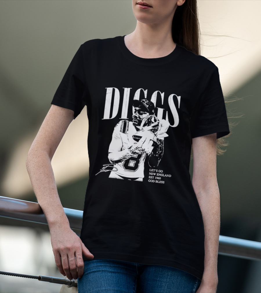 Diggs Let's Go New England Est 1960 God Bless T-Shirt