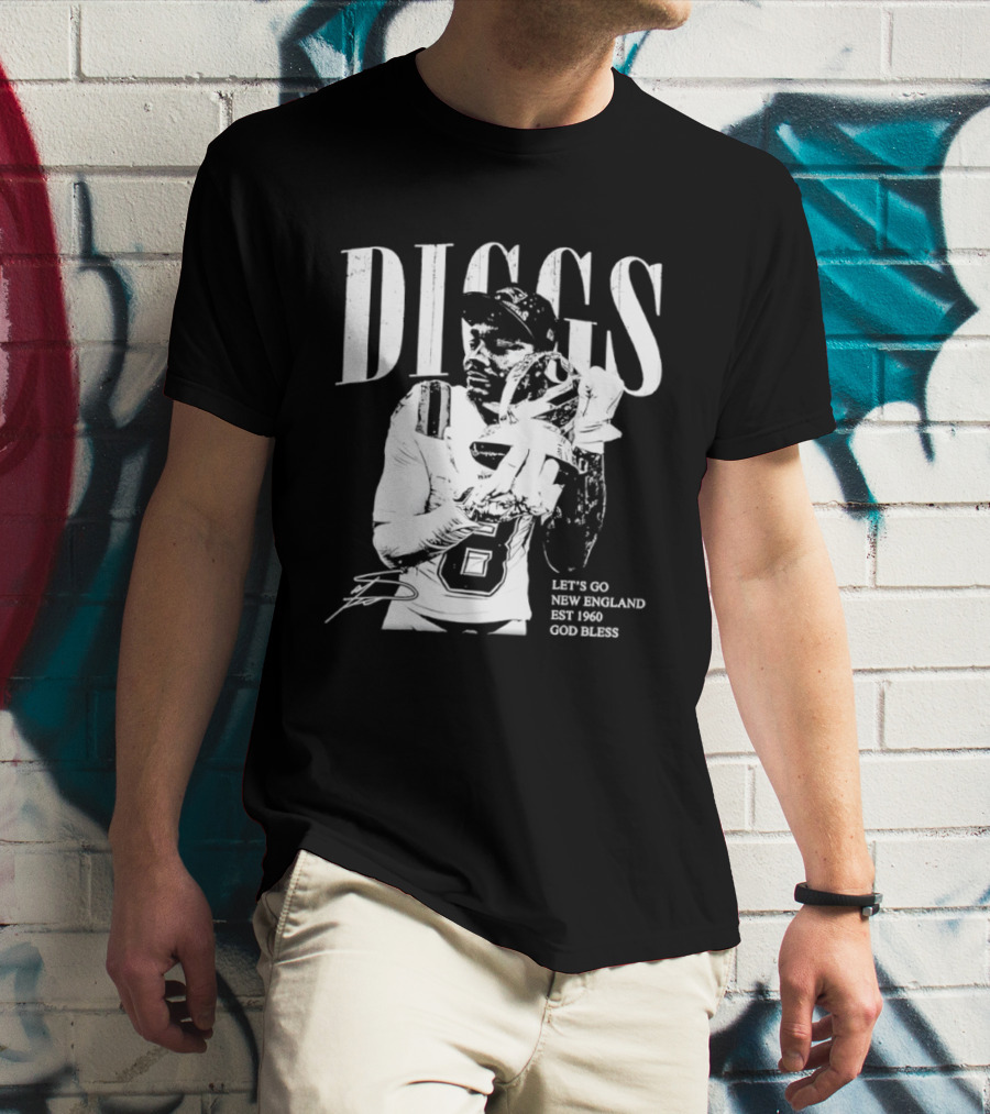 Diggs Let's Go New England Est 1960 God Bless T-Shirt
