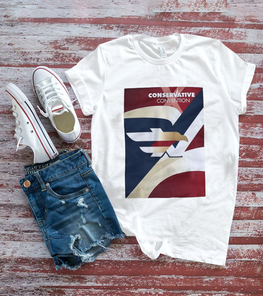 CONSERVATIVE CONVENTION Eagle American Flag T-Shirt