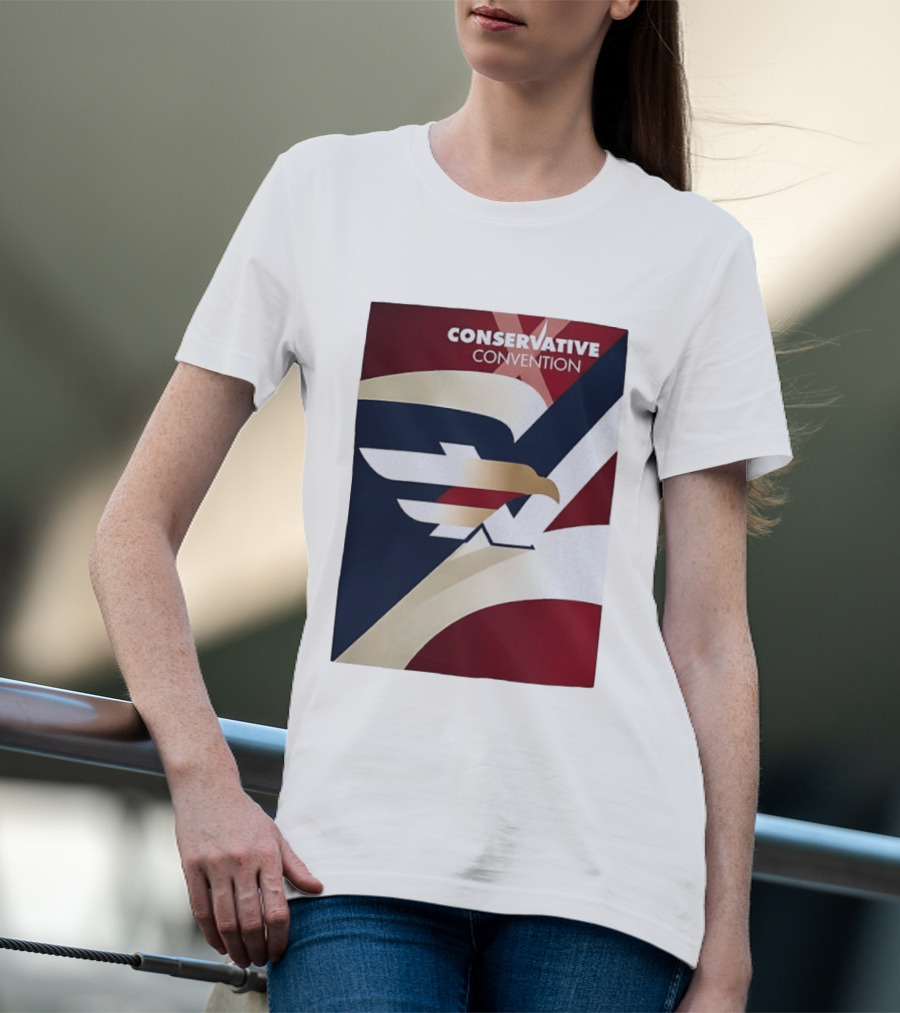 CONSERVATIVE CONVENTION Eagle American Flag T-Shirt
