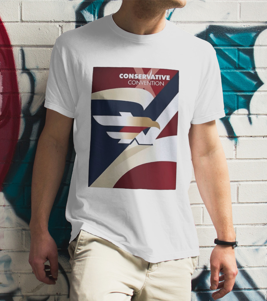 CONSERVATIVE CONVENTION Eagle American Flag T-Shirt