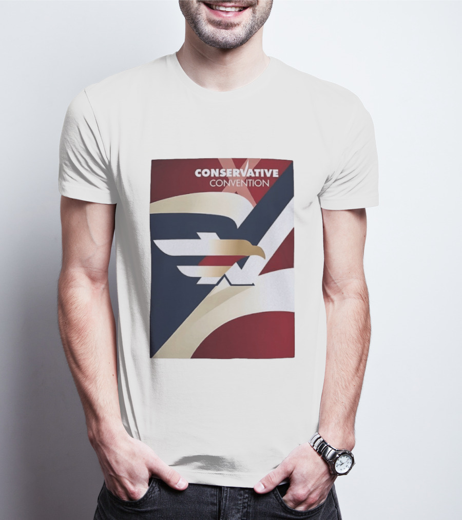 CONSERVATIVE CONVENTION Eagle American Flag T-Shirt