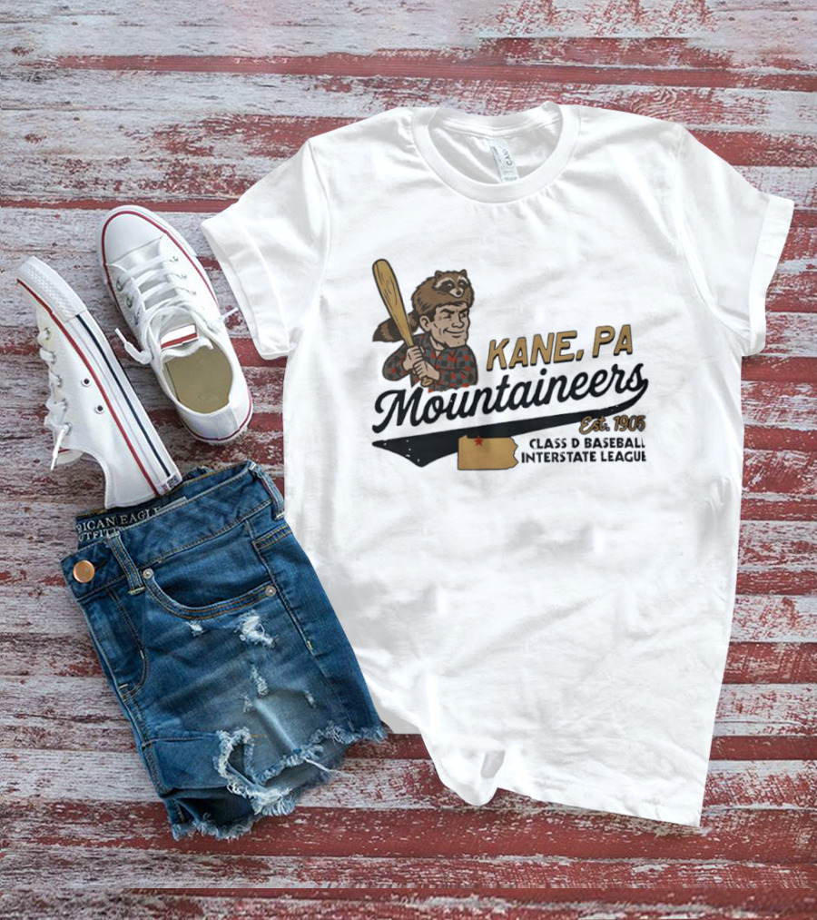 Kane Mountaineers Kane PA Est 1905 Class D Baseball Interstate League T-Shirt