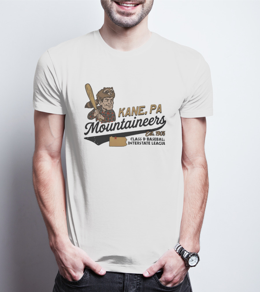 Kane Mountaineers Kane PA Est 1905 Class D Baseball Interstate League T-Shirt