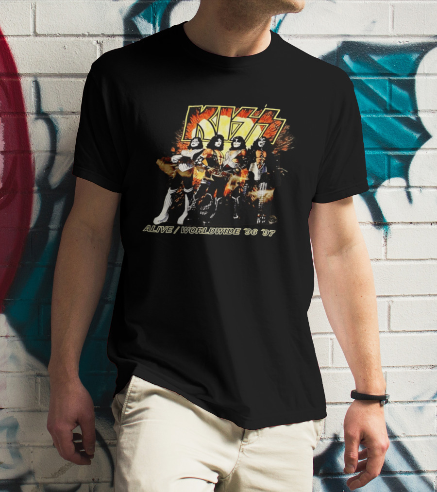 Kiss Alive Worldwide 1996 Tour Birmingham AL USA T-Shirt