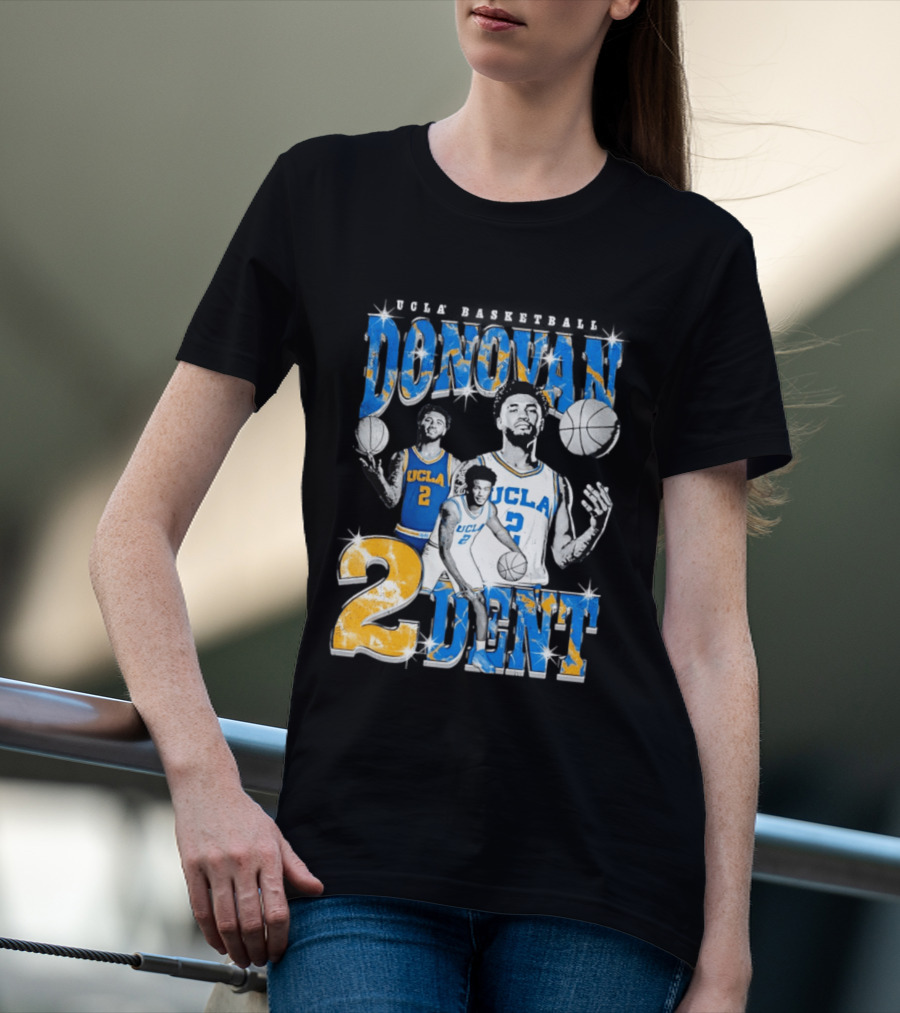 Donovan Dent 2 UCLA Bruins Basketball Player Vintage Team Spirit T-Shirt