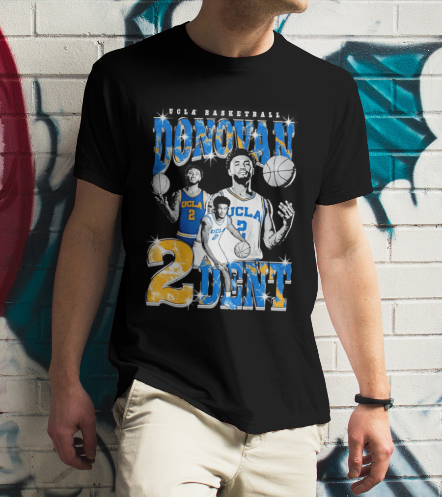 Donovan Dent 2 UCLA Bruins Basketball Player Vintage Team Spirit T-Shirt