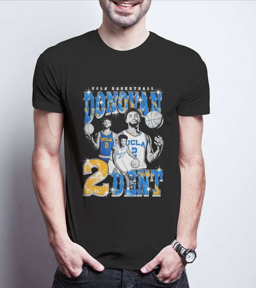 Donovan Dent 2 UCLA Bruins Basketball Player Vintage Team Spirit T-Shirt
