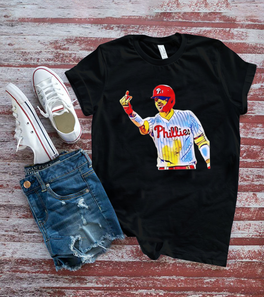 Philadelphia Phillies Nick Castellanos Gesture Baseball Moment T-Shirt