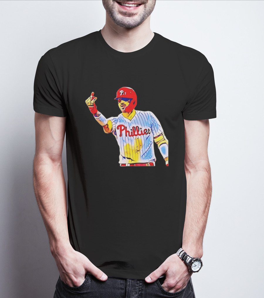 Philadelphia Phillies Nick Castellanos Gesture Baseball Moment T-Shirt
