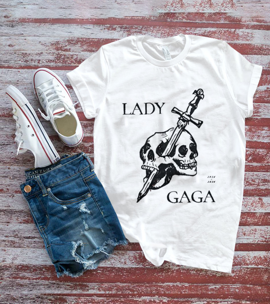 Lady Gaga Skull Sword 2026 T-Shirt